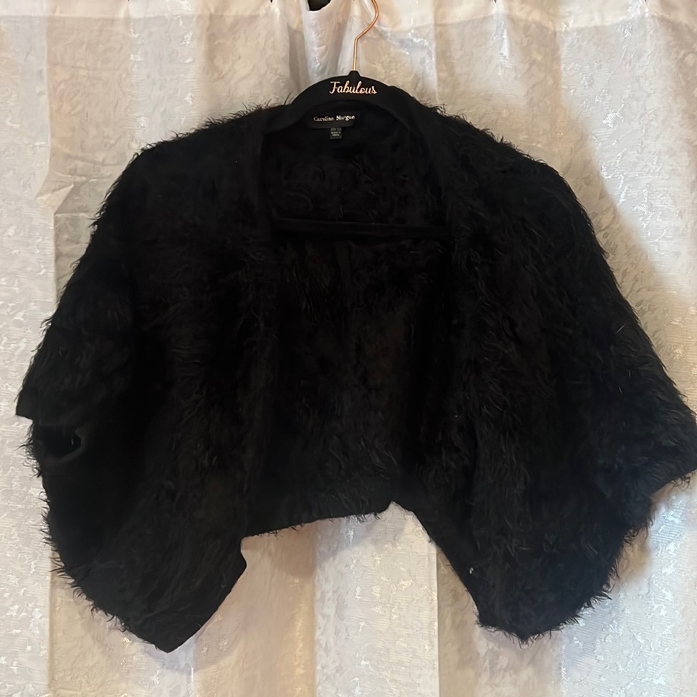 Furry crop coat